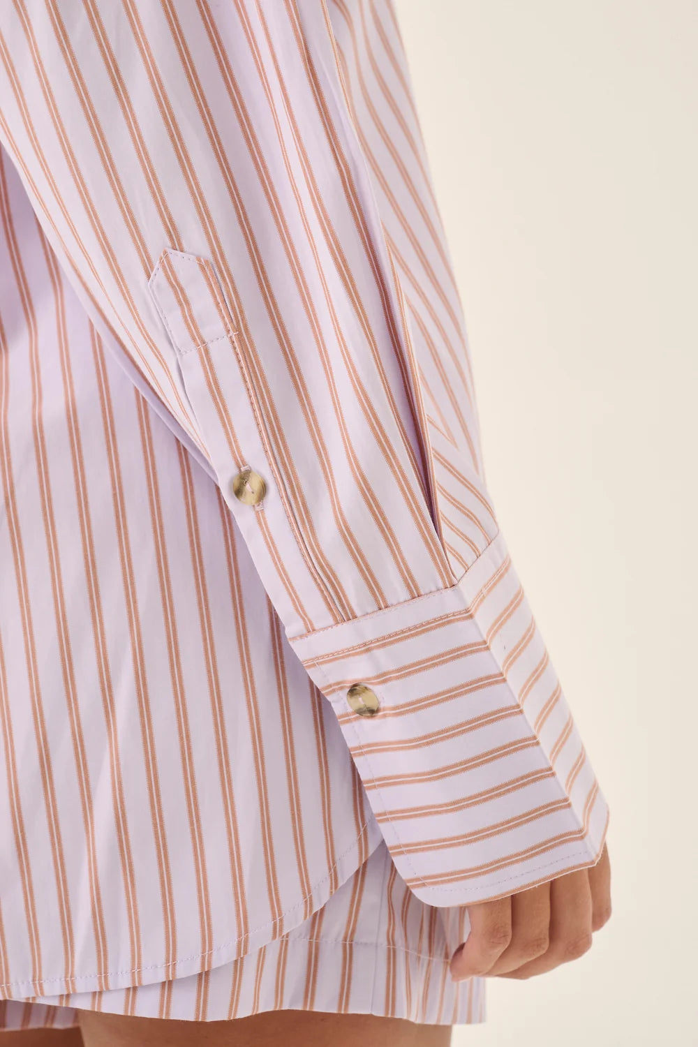 AJJA STRIPE SHIRT - LAVENDER