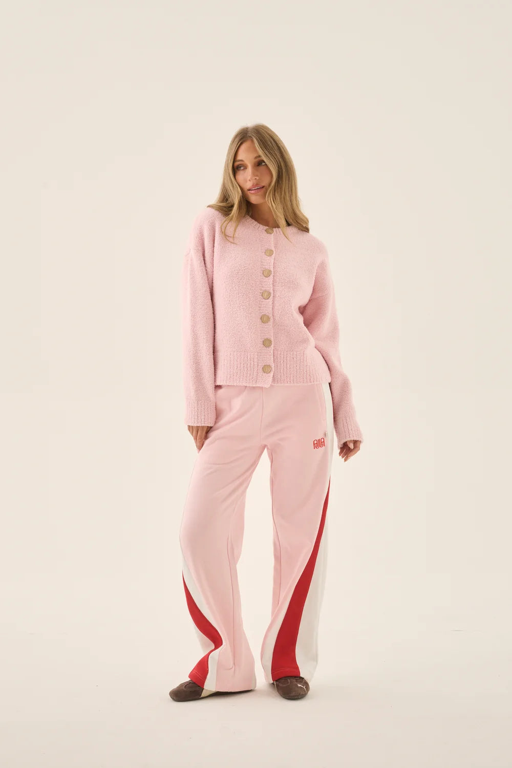 AIMES SHELL CARDIGAN - BALLET PINK