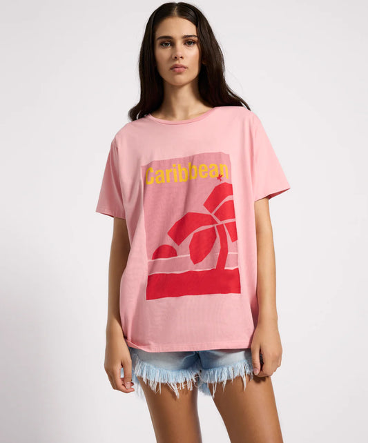 27240 CARIBBEAN BF TEE-PINK