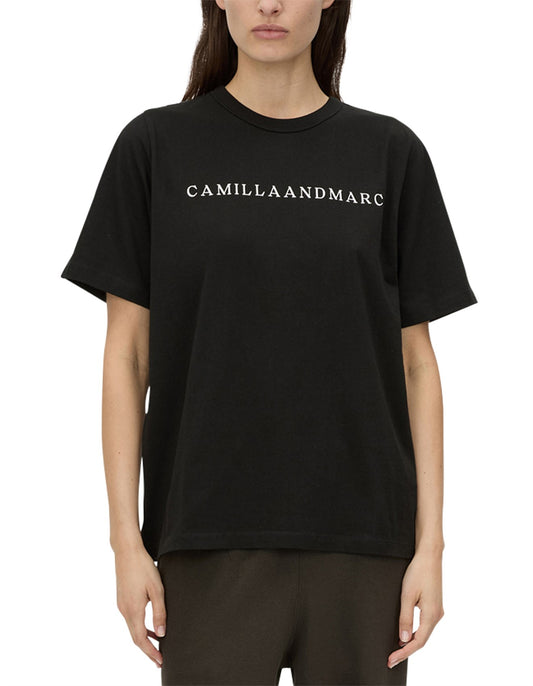 CAPELLA OVERSIZED LOGO TEE - BLACK