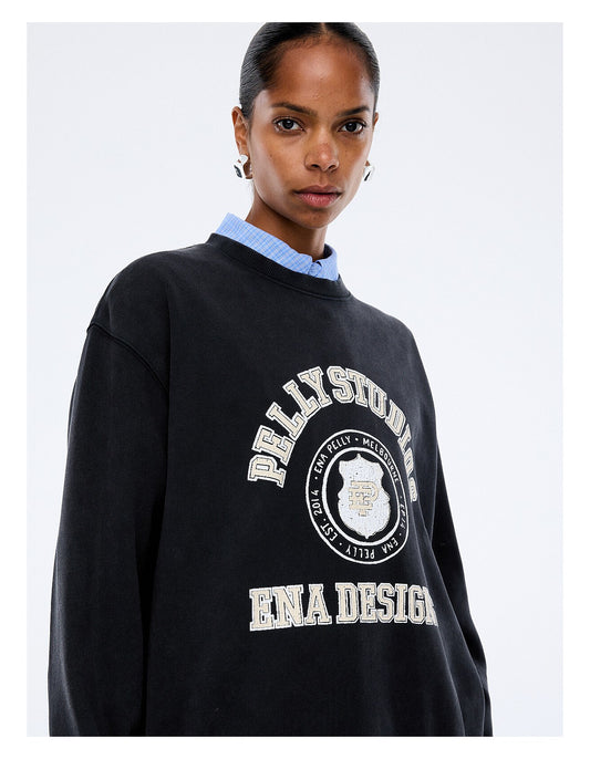 MILA OVERSIZED SWEATER -PHANTOM (EPQ324100F-780)