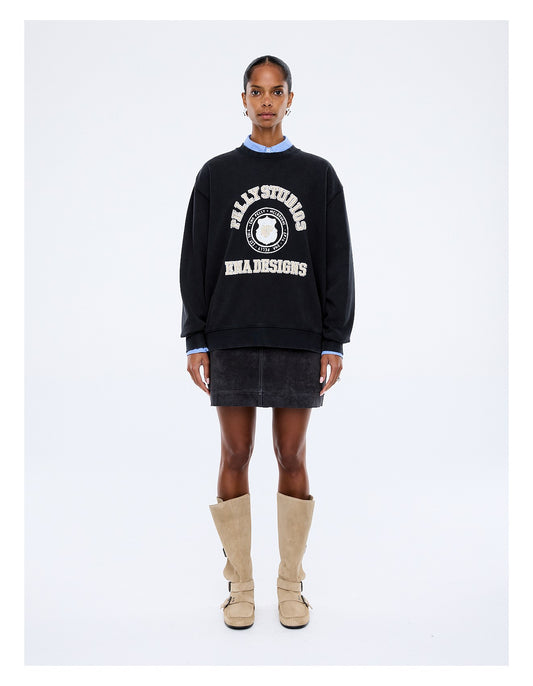 MILA OVERSIZED SWEATER -PHANTOM (EPQ324100F-780)
