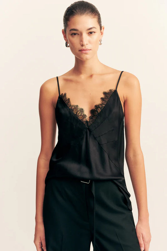 LACE CAMI BLACK - MAISIE