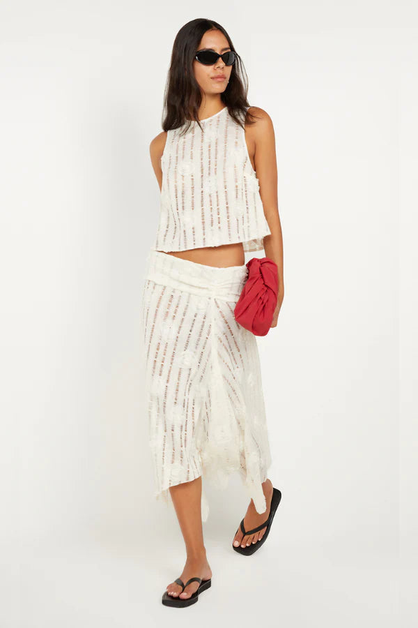 AMELIE SHELL TOP - IVORY