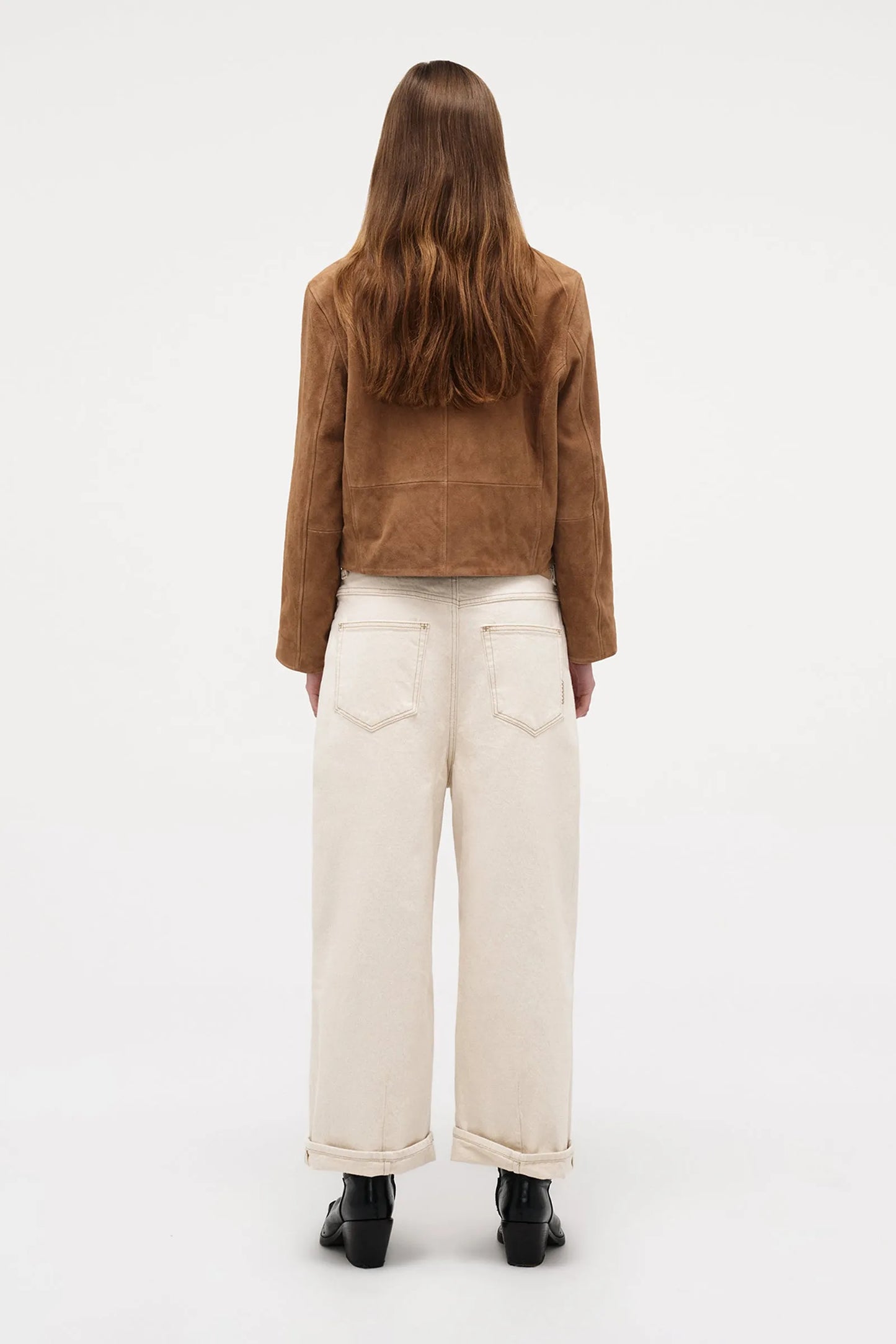 YOKO BAGGY CROP -CREAM