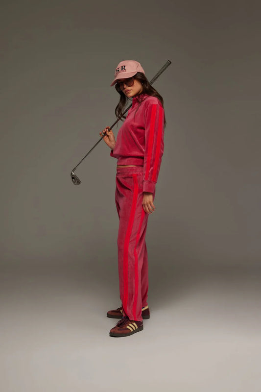 MARA VELOUR PANTS - POMEGRANARTE
