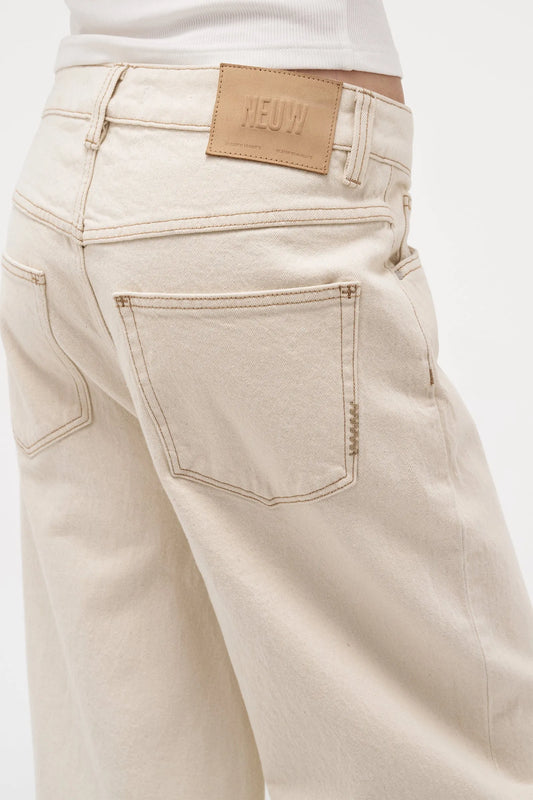 YOKO BAGGY CROP -CREAM