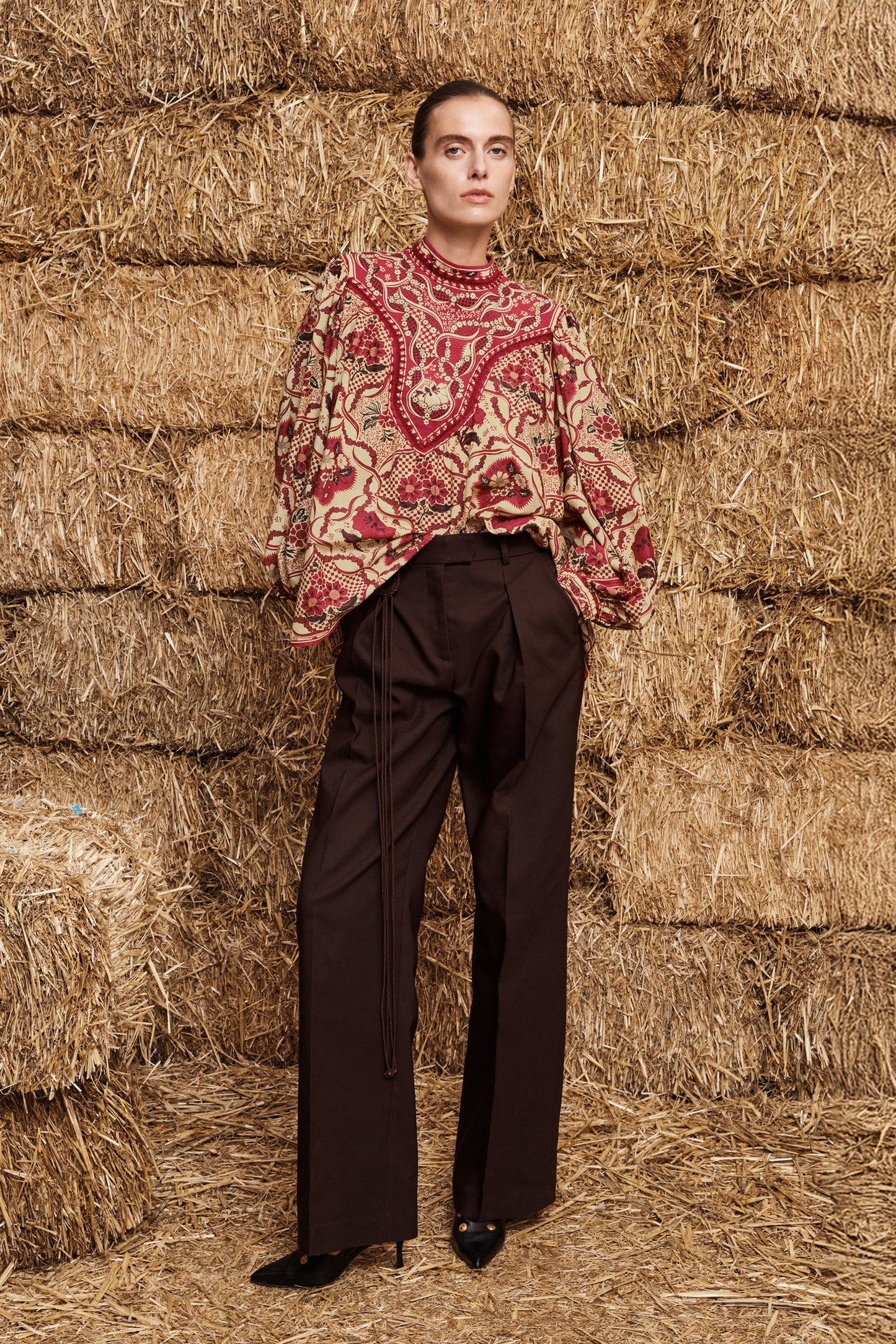 KENNY BLOUSE-RED