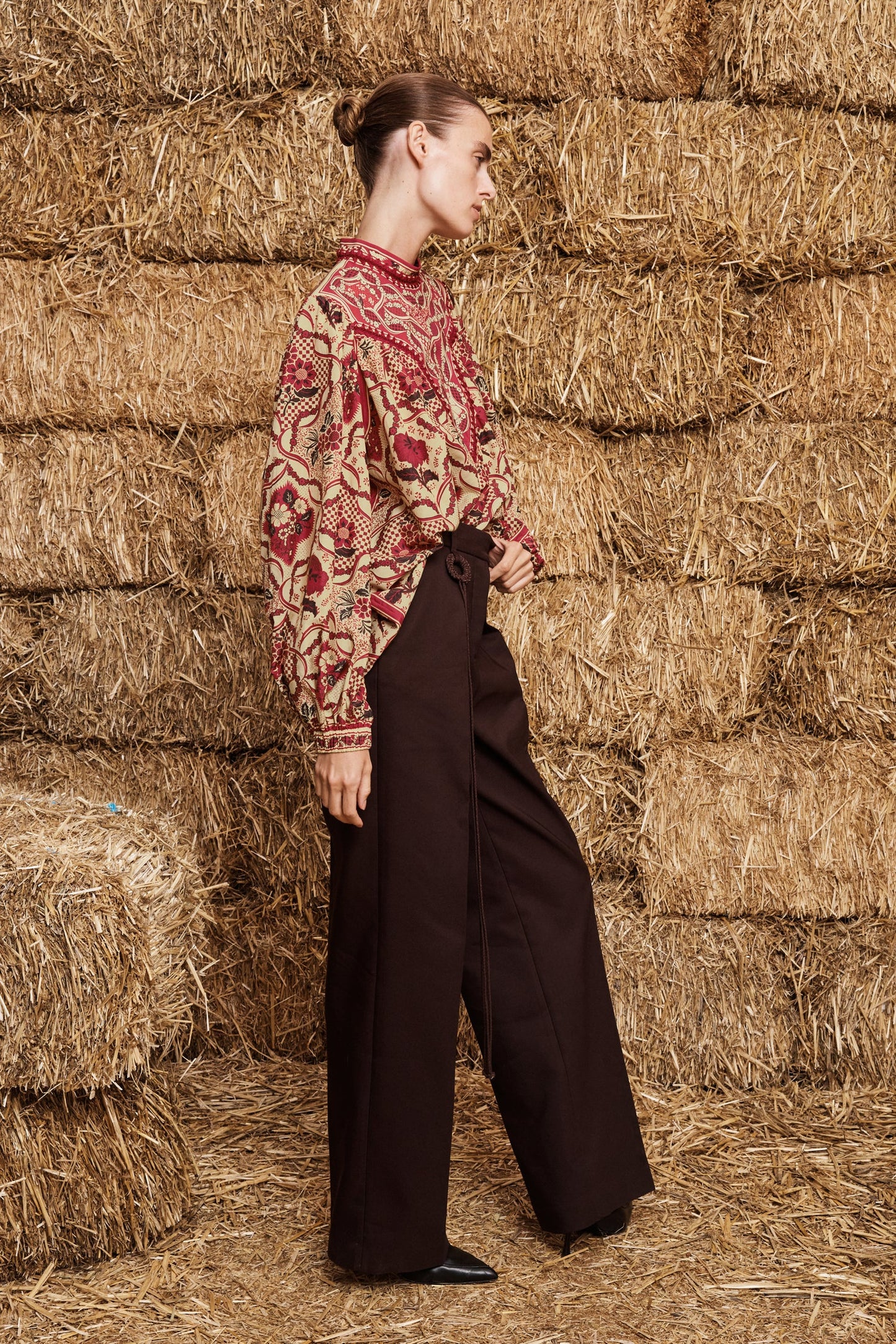 KENNY BLOUSE-RED