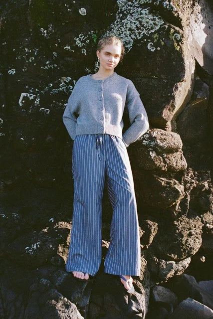 RAE PANT-MUTED BLUE STRIPE - 1V02376