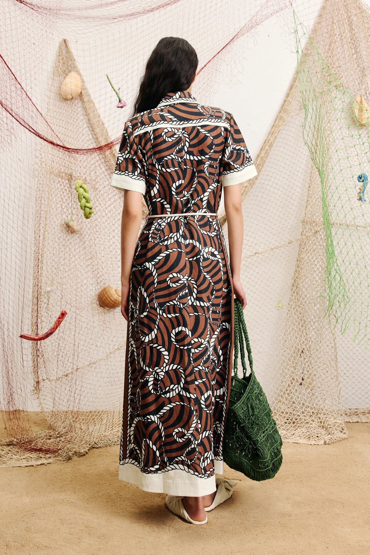 SAIL SHIRTDRESS-CHOCOLATE