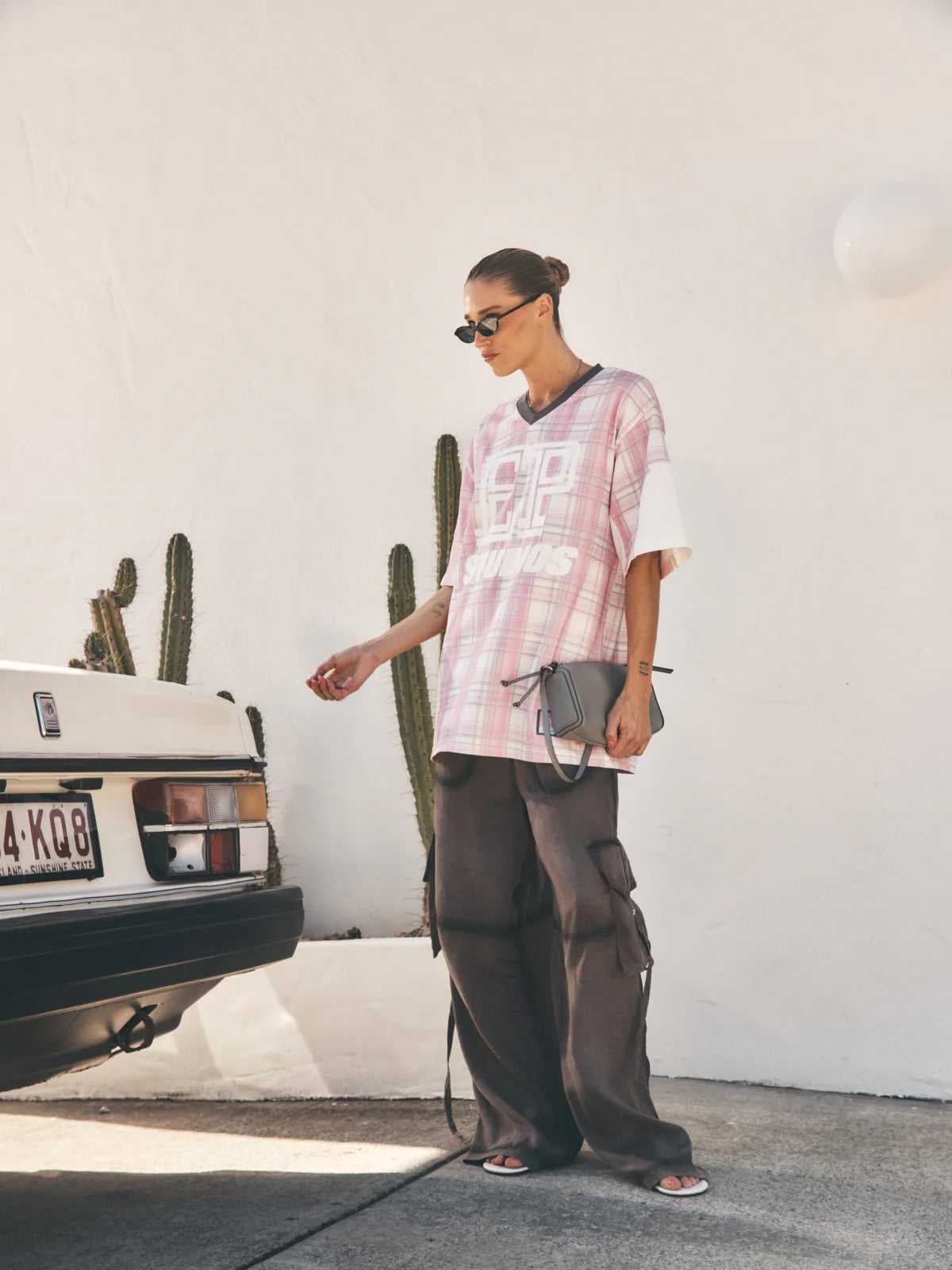 LUNAR JERSEY - PINK CHECK