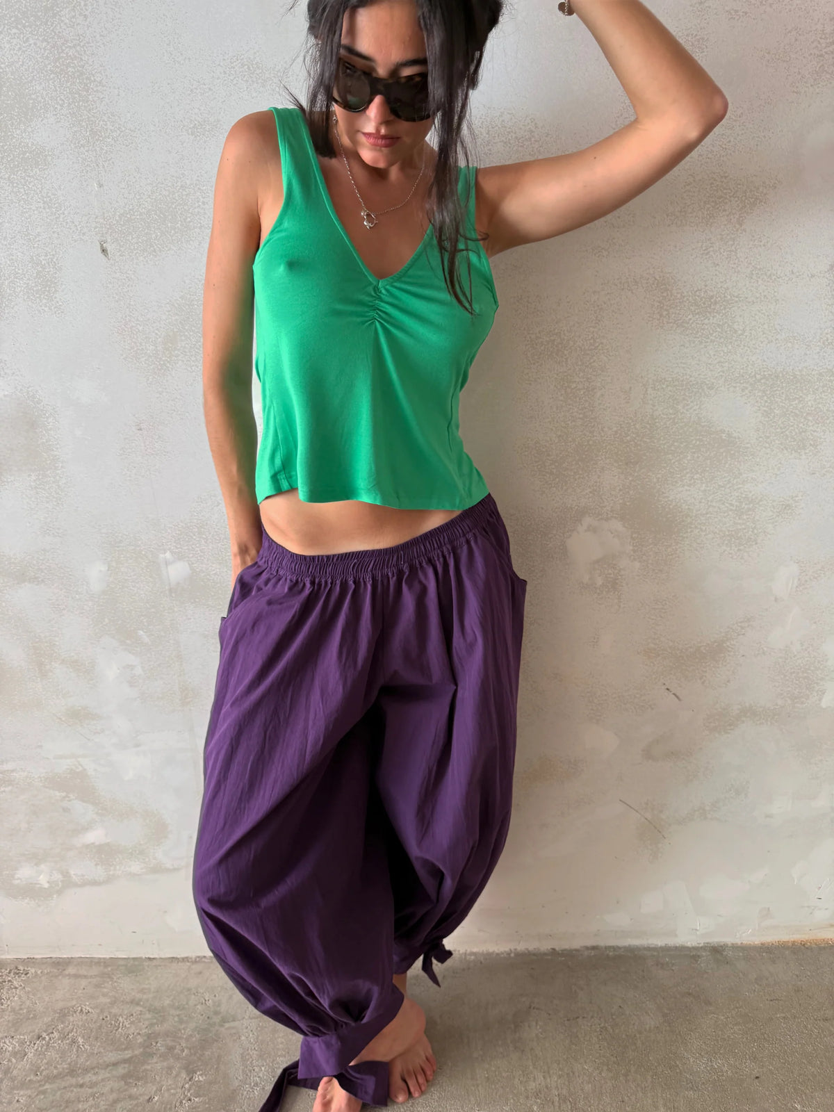 ISOLDE TOP - GREEN
