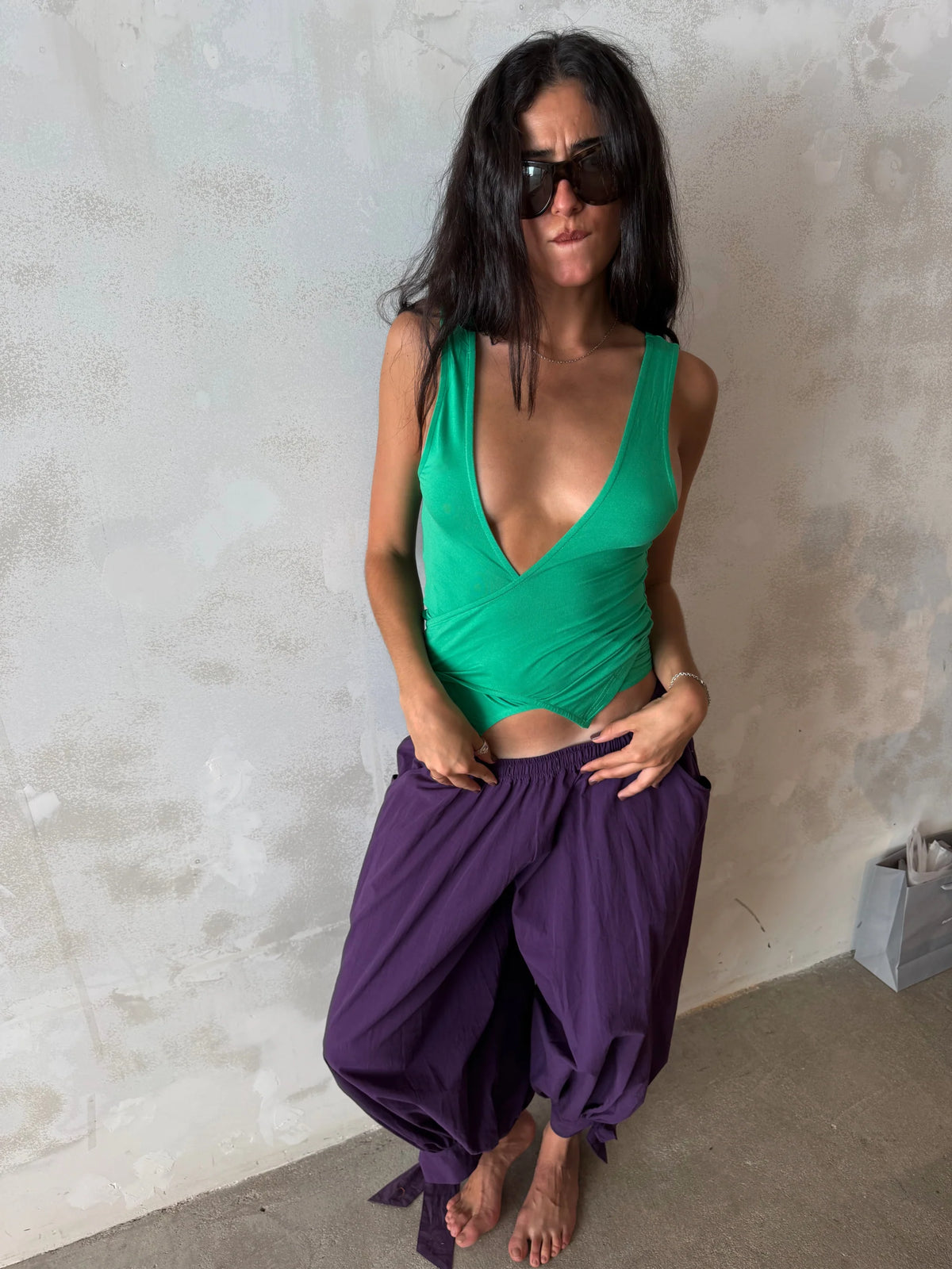 ISOLDE TOP - GREEN