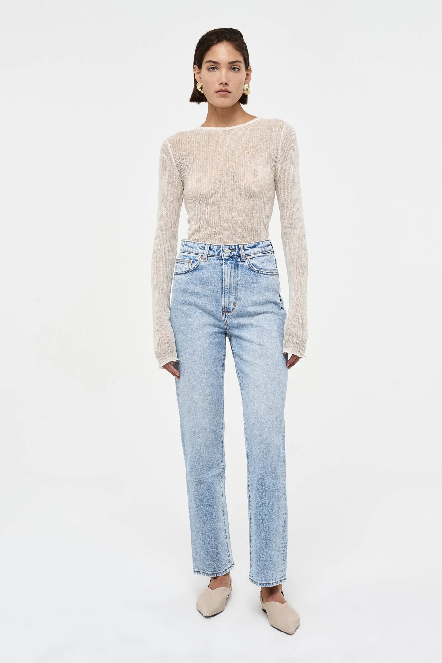 NICO STRAIGHT PASSENGER JEAN - MID VINTAGE INDIGO