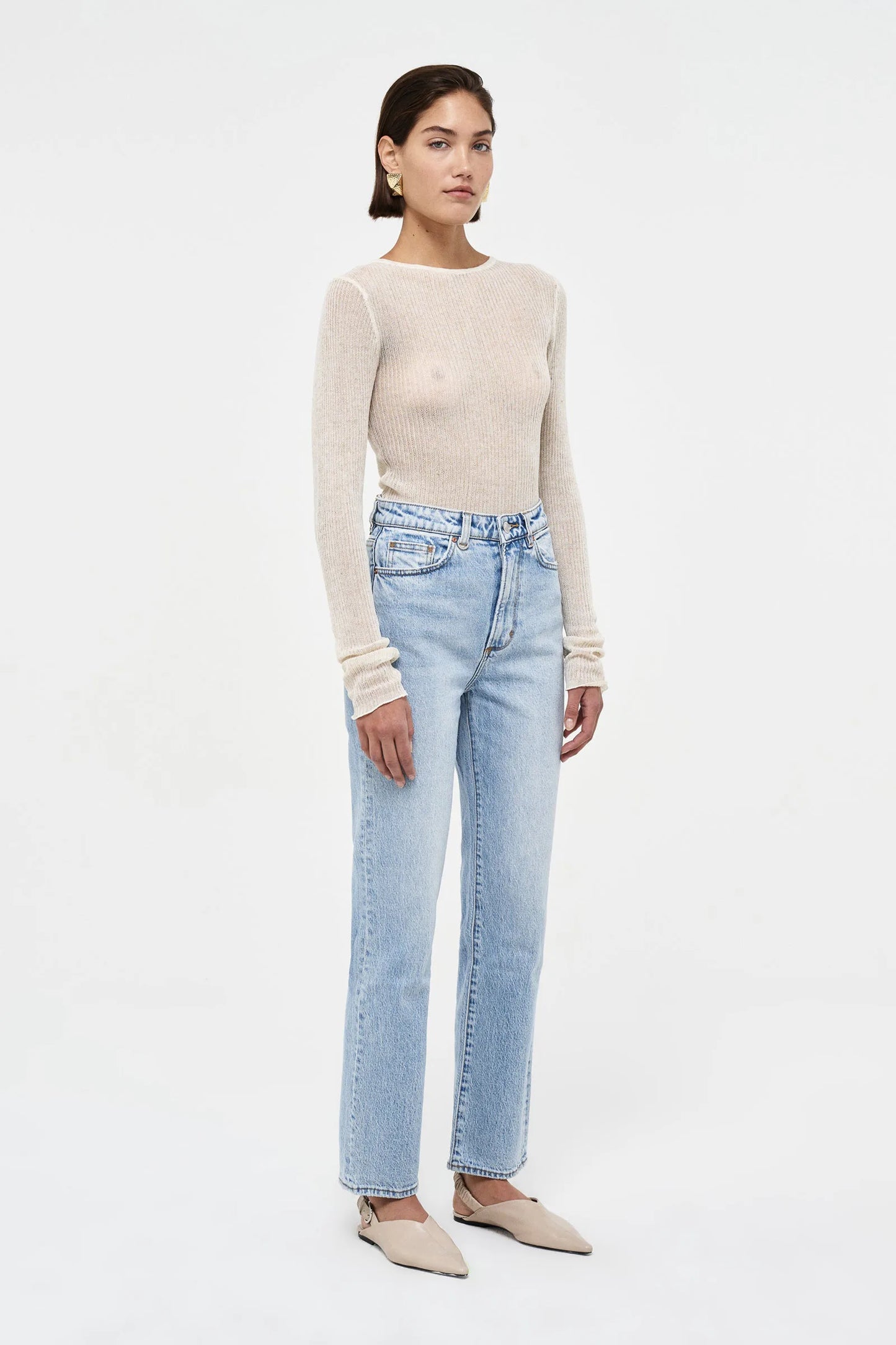 NICO STRAIGHT PASSENGER JEAN - MID VINTAGE INDIGO