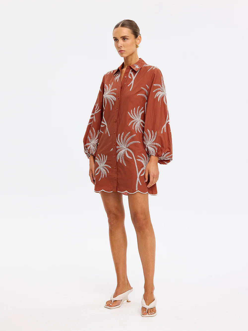 AMAYA MINI DRESS - RUST