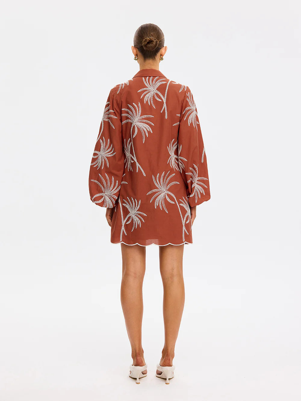 AMAYA MINI DRESS - RUST