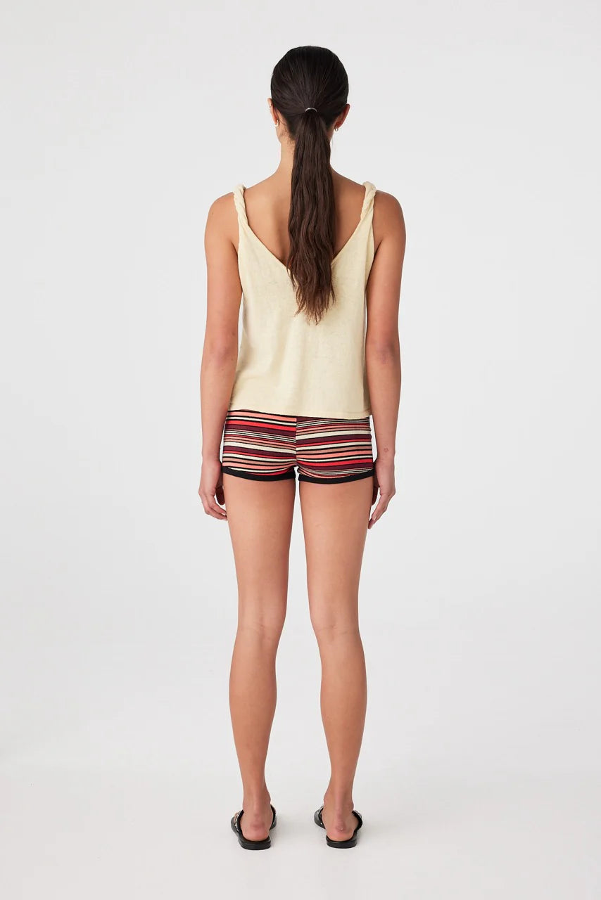 AIMEE SHORT -FLAME STRIPE