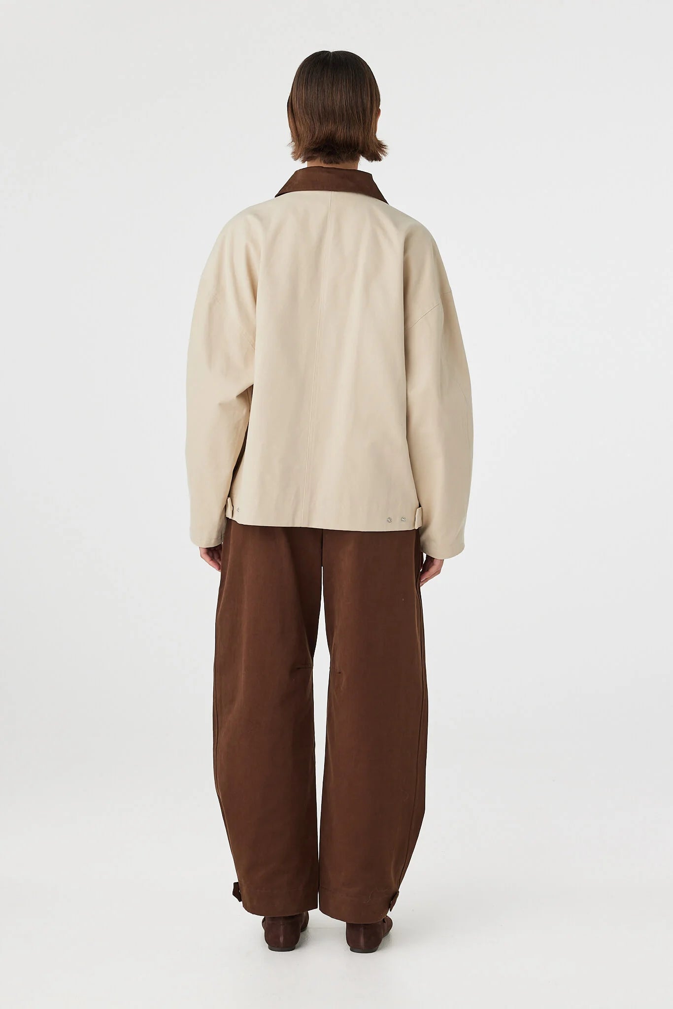 RORY JACKET-BEIGE AND ESPRESSO (1X02692)