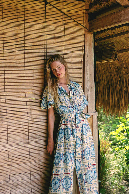 CARLA DRESS LAGOONA TILE