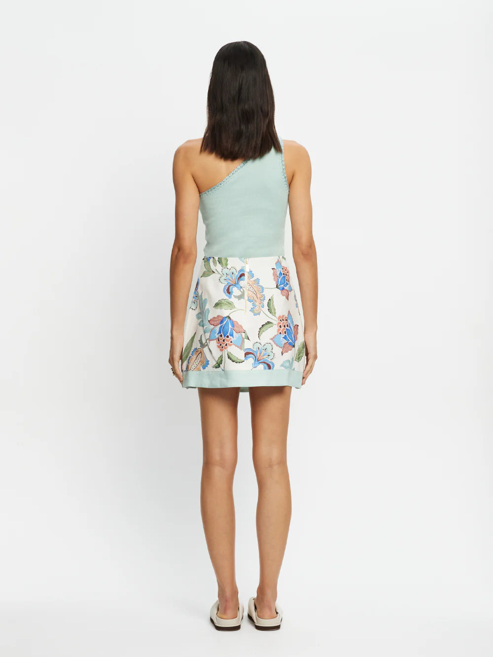 AZURE MINI SKIRT - AZURE PRINT