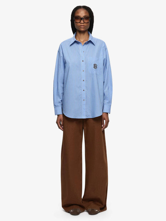 LINUS SHIRT - CHAMBRAY BLUE STRIPE