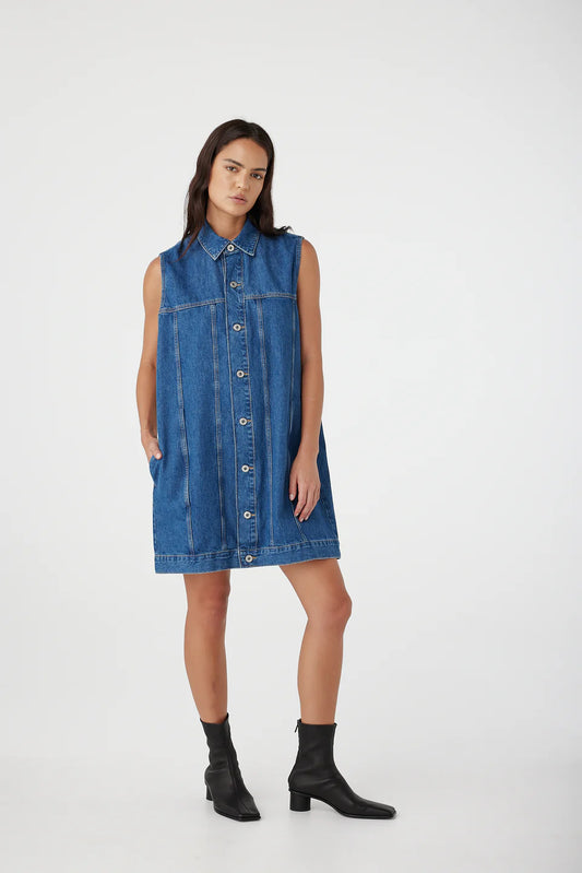 GOLDIE SLEEVELESS DRESS-LATITUDE