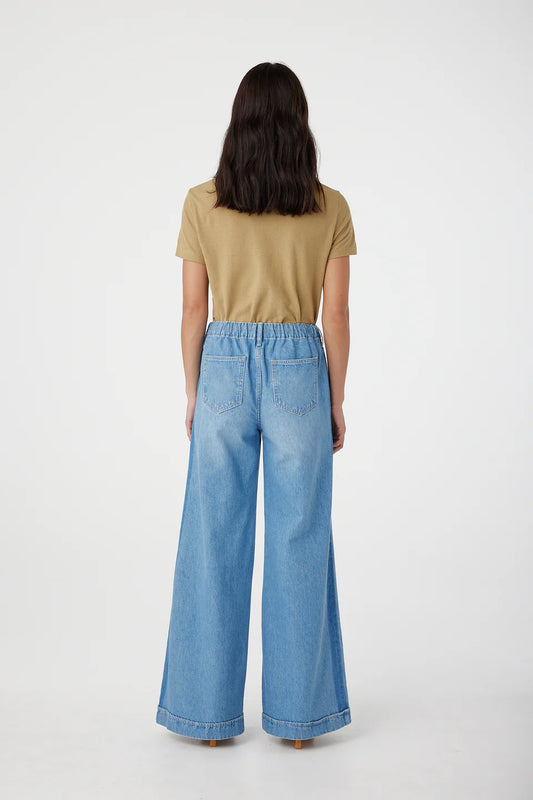 C51153-LOTUS MID WIDE PANT-BLUEJAY