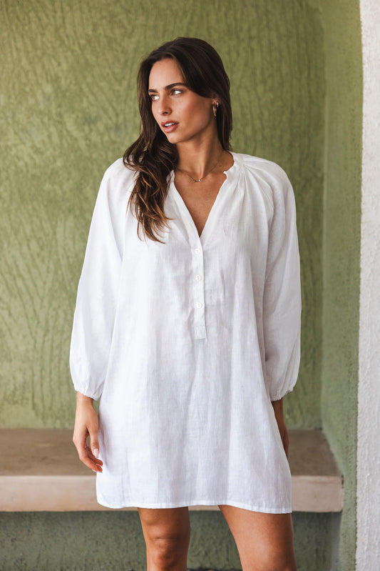 JUNO MINI DRESS WHITE