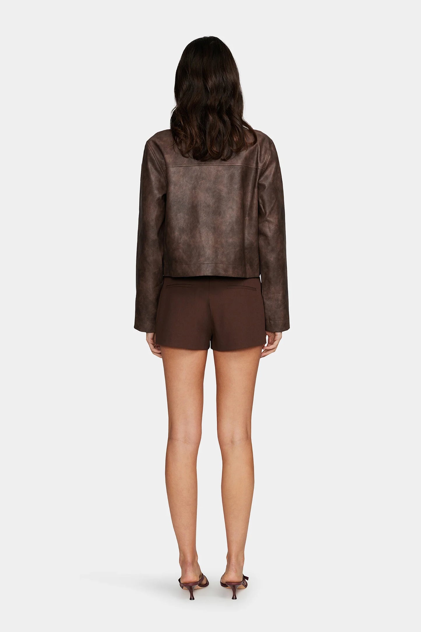 CREEDENCE PU JACKET - CHOCOLATE