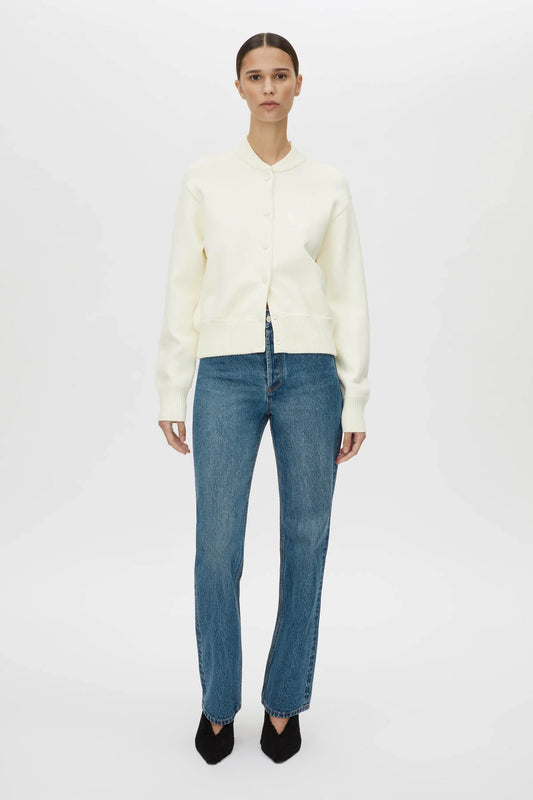 AMEDEO KNIT JACKET CREAM
