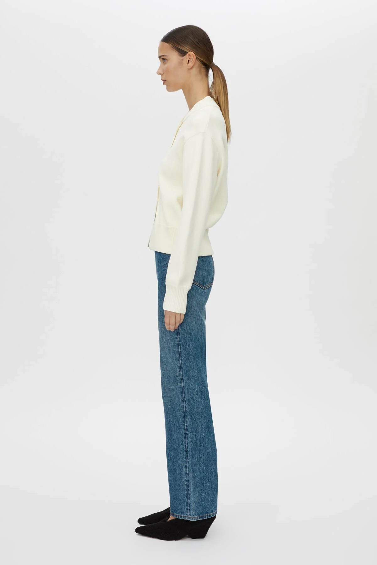 AMEDEO KNIT JACKET CREAM