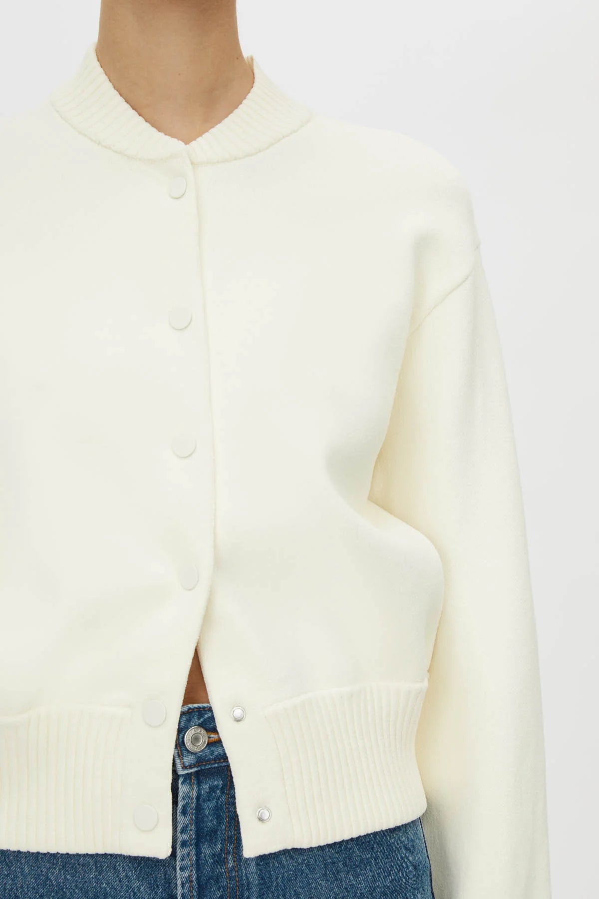 AMEDEO KNIT JACKET CREAM