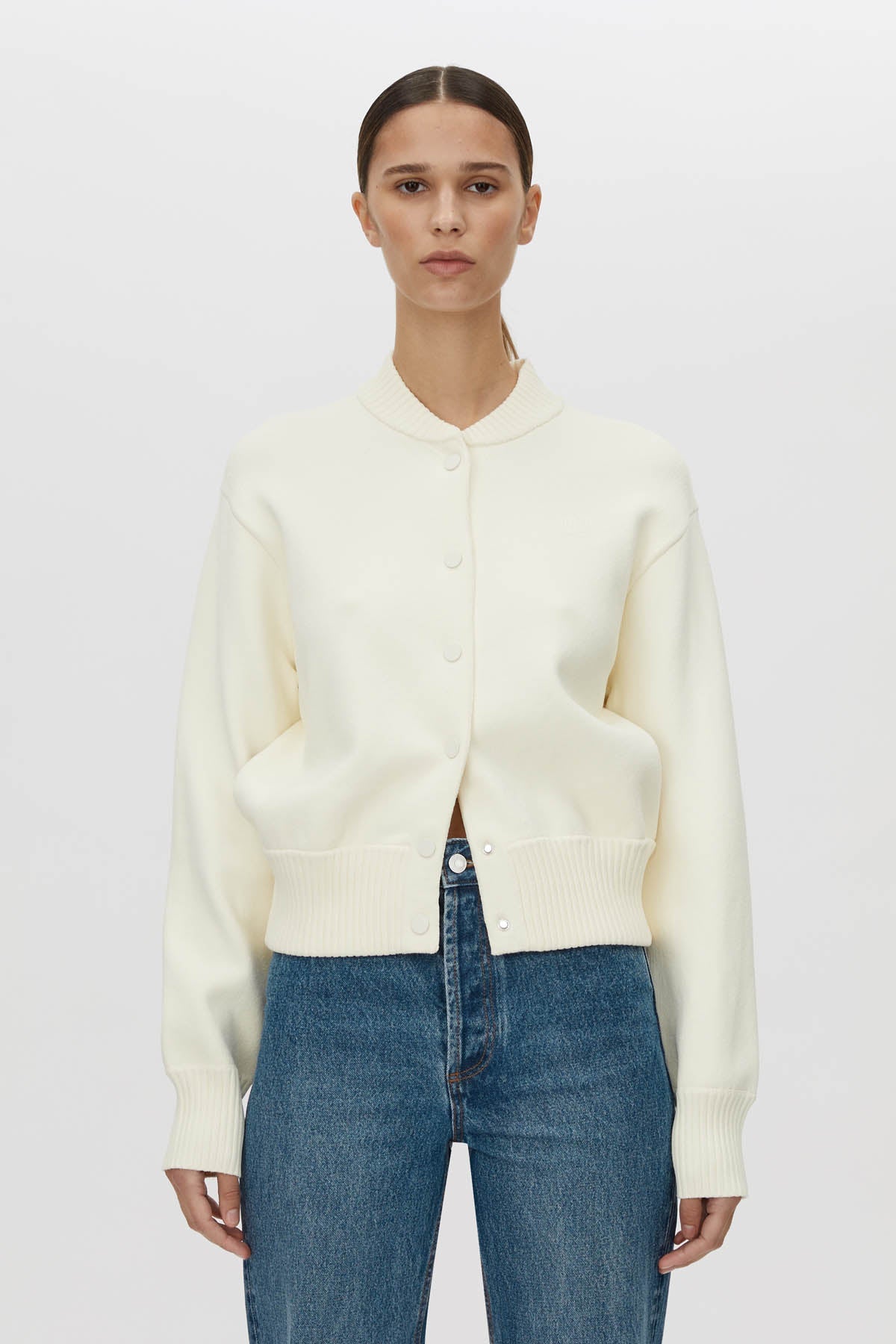 AMEDEO KNIT JACKET CREAM