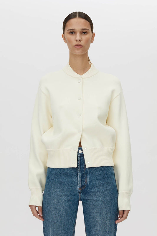 AMEDEO KNIT JACKET CREAM