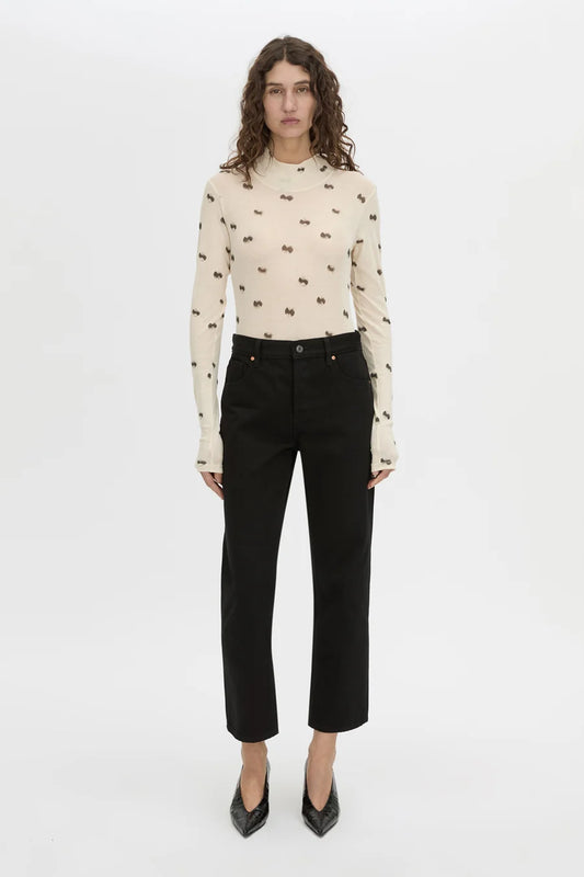SIONA PRINTED LONG SLEEVE BODYSUIT-SOFT WHITE PRINT