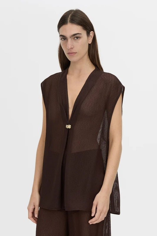 TESSARA TOP-CHOCOLATE