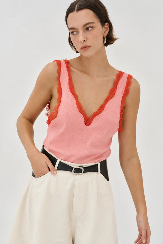 VESPER TANK-PINK