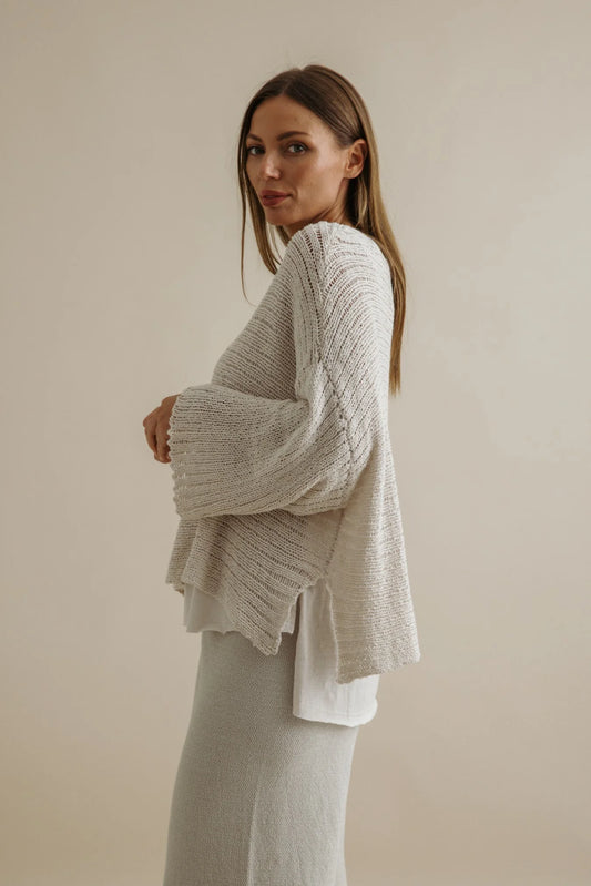9SKF102 COAST TO COAST PULLOVER-PEARL