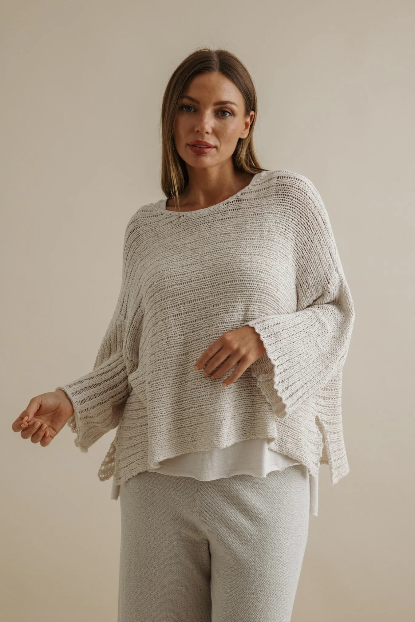 9SKF102 COAST TO COAST PULLOVER-PEARL
