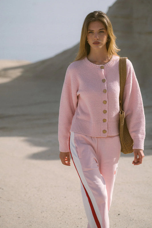 AIMES SHELL CARDIGAN - BALLET PINK