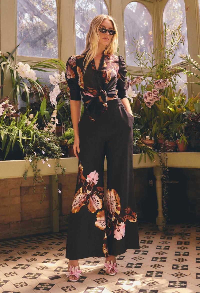 OW31906SOD WILLOW LINEN PANT - SUNSET ORCHID