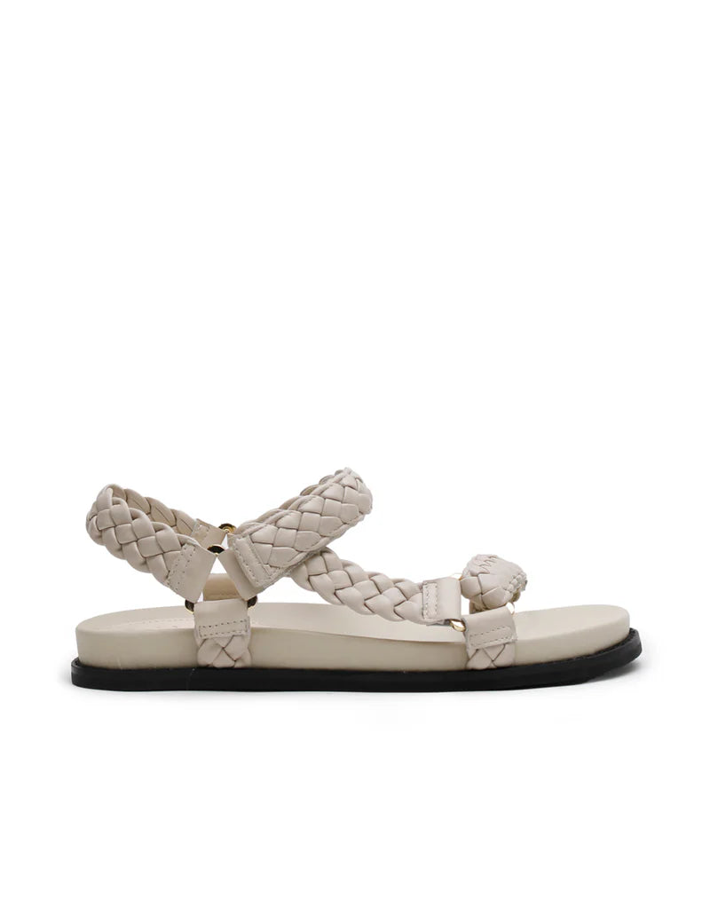 ELKE BRAIDED SANDAL - OYSTER