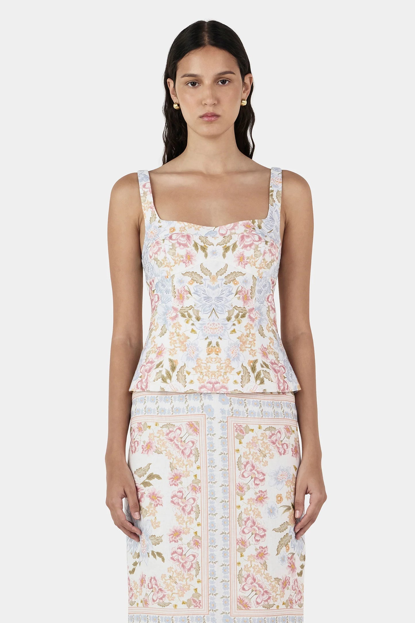 ELLIE LINEN TOP-VANILLA KEEPSAKE