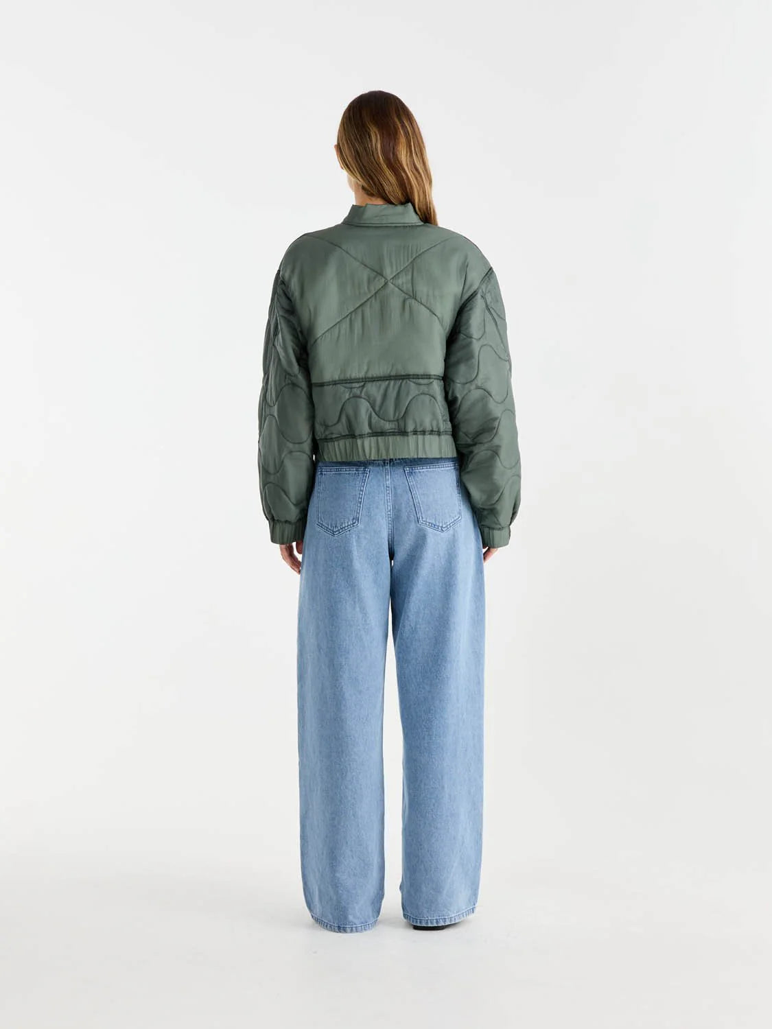 MAGNOLIA QUILTED JACKET - OLIVE
