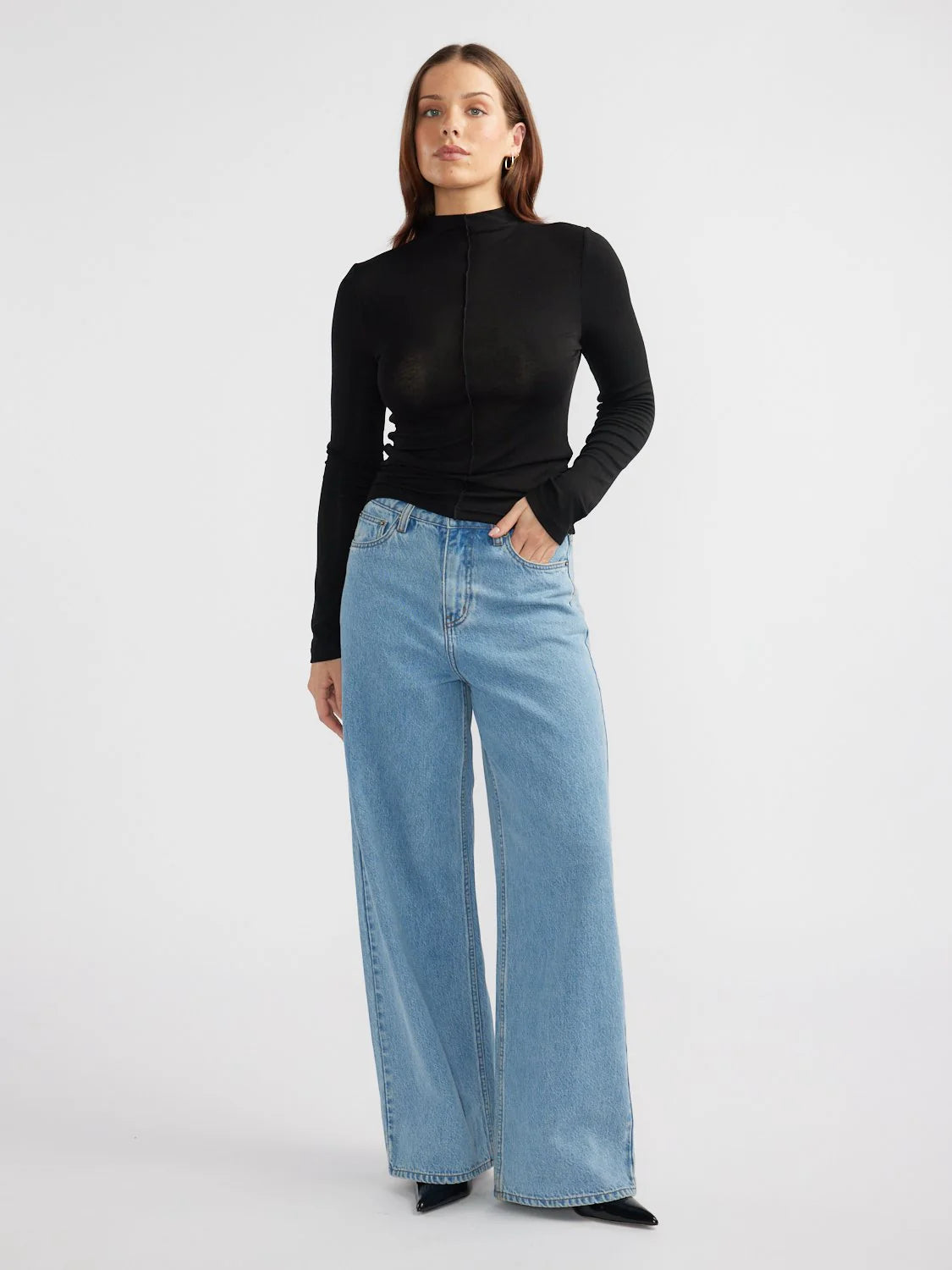 SKYE LONGSLEEVE TOP - PLUM, BLACK, OLIVE