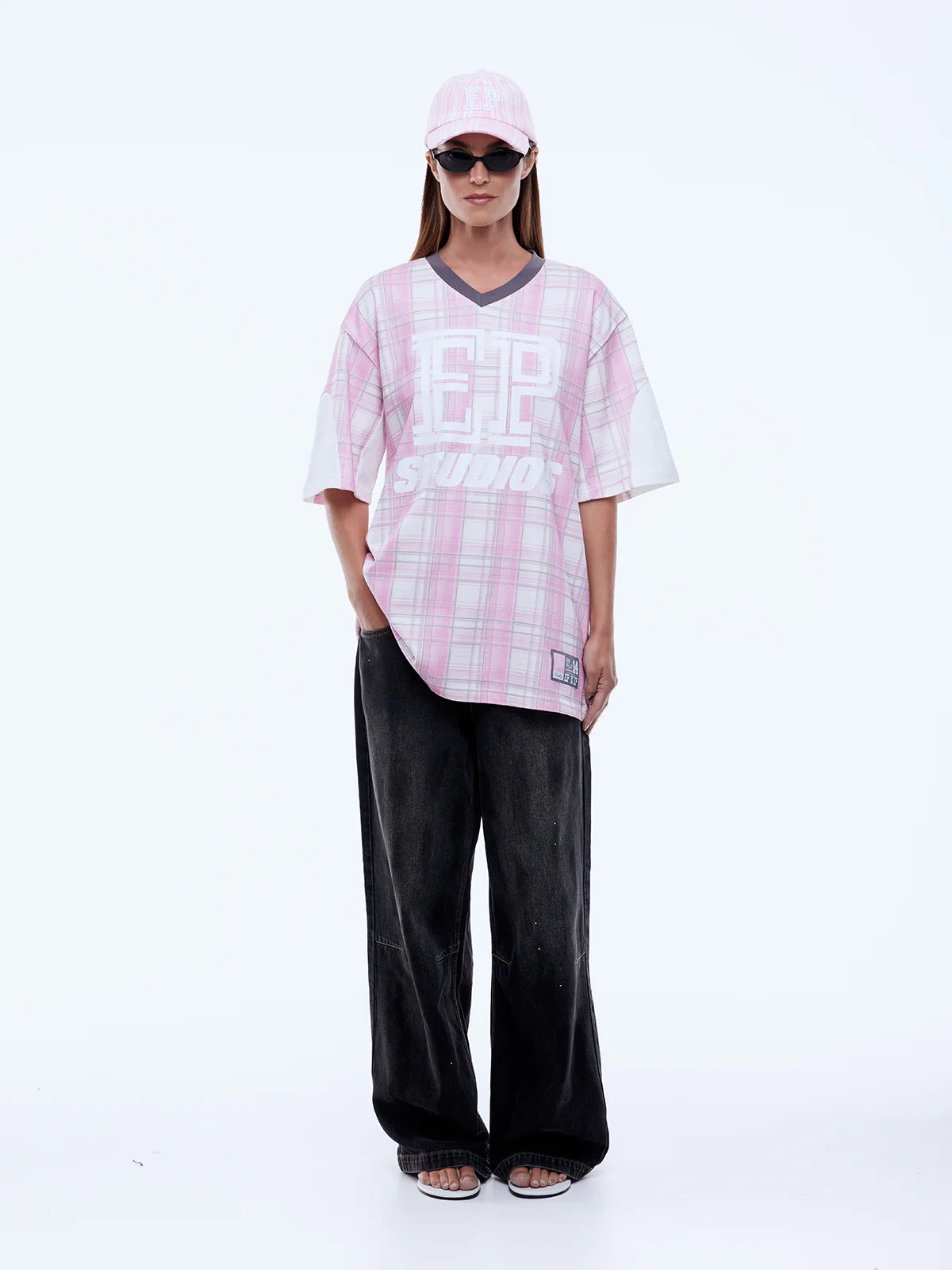 LUNAR JERSEY - PINK CHECK