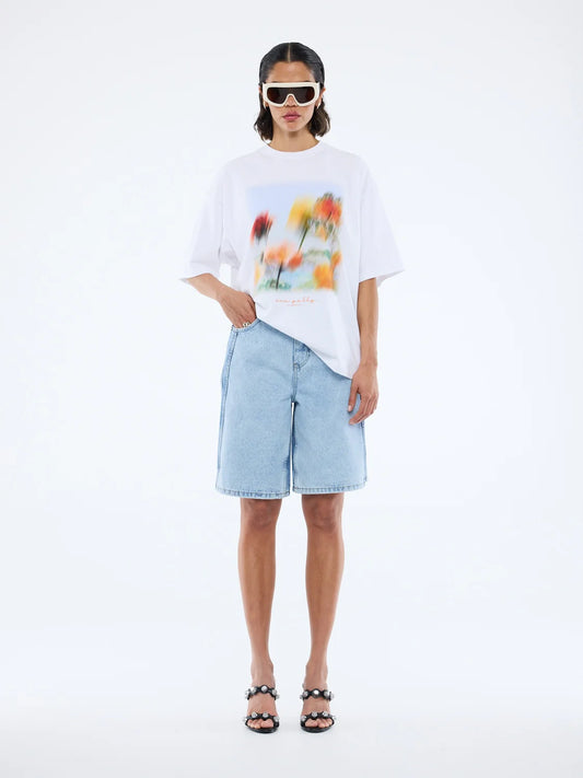 BLURRED DAISY FRAME - WHITE