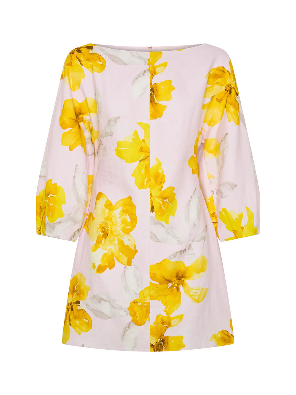 SD328FRA FRANCINE MINI DRESS - PINK YELLOW
